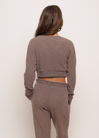 Hacci Cropped Cardigan